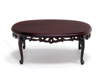(image for) Miniature Bespaq Mahogany "Riverton" Coffee Table for Dollhouses