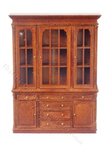 (image for) Miniature Hayes Hutch For Dollhouses - Walnut