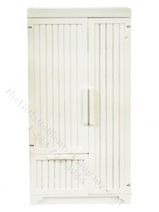 (image for) Miniature White Farmhouse Refrigerator for Dollhouses