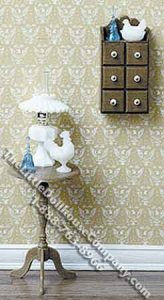 (image for) Miniature Candlestick Table Kit for Dollhouses