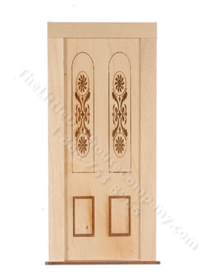 (image for) Dollhouse Unfinished Engraved Panel Door