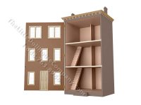(image for) RGT CC663, Front Opening Townhouse Dollhouse Kit