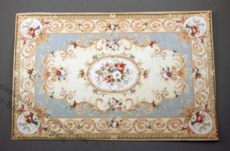 (image for) Light Blue Baroque Carpet
