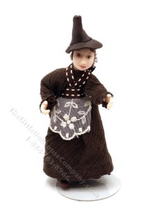 (image for) Miniature Pilgrim Witch Girl by Detta's Darling Dolls