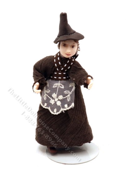 (image for) Miniature Pilgrim Witch Girl by Detta's Darling Dolls