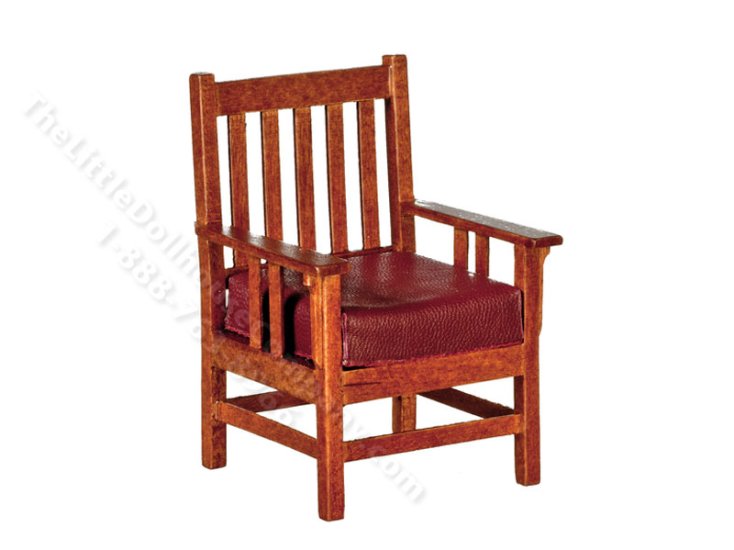 (image for) Miniature Arts and Crafts Chair for Dollhouses