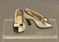(image for) Miniature Black and White Split Shoes by Judith Blondell