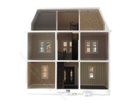 (image for) Assembled and Finished Vivian Mansion Laser Cut Dollhouse