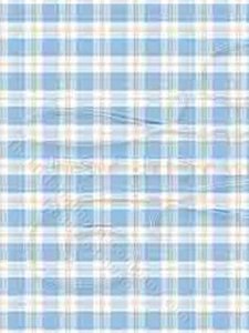 (image for) Bird Toile Plaid Pattern Miniature Wallpaper for Dollhouses