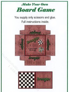 (image for) Miniature Draughts Game Kit for Dollhouses