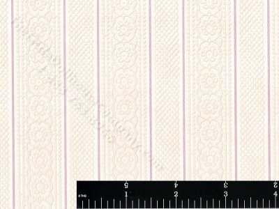(image for) Textured Cream and Lilac Miniature Wallpaper for Dollhouses