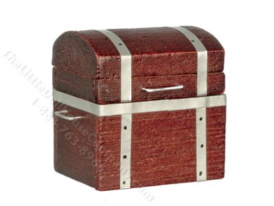 (image for) Miniature Brown Trunk for Dollhouses