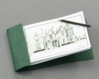 (image for) Green Sketch Pad with Pencil