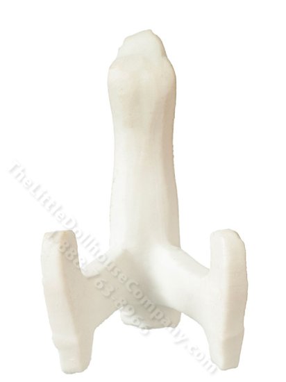 (image for) Miniature White Plate Holder For Dollhouses