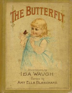 (image for) Miniature Book: 'The Butterfly' illustrated by Ida Waugh