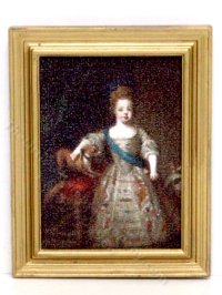 (image for) Miniature 18th Century Portrait Framed by Judith Blondell