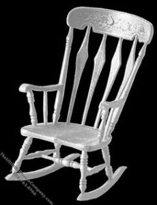 (image for) Miniature White Arrow back Rocker Mini kit