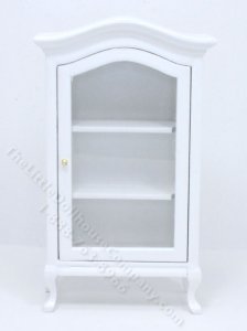 (image for) Miniature White Glass-Front Closet for Dollhouses