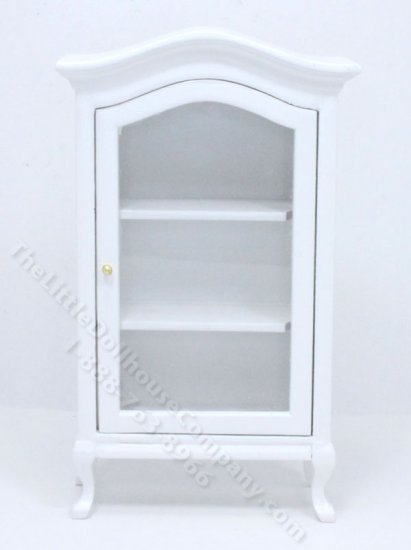 (image for) Miniature White Glass-Front Closet for Dollhouses