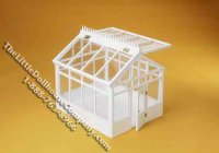 (image for) Miniature Half-Scale Conservatory for Dollhouses