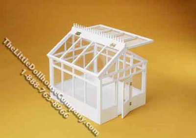 (image for) Miniature Half-Scale Conservatory for Dollhouses