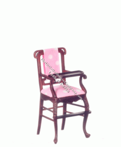 (image for) Miniature Mahogany Windsor High Chair for Dollhouses