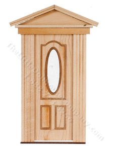 (image for) Dollhouse Raised Oval Cutout Federal Door