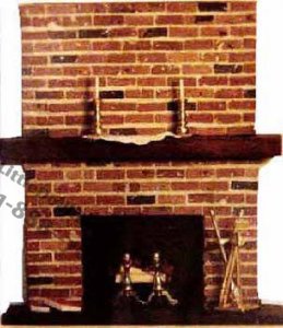 (image for) Fairfield Natural Brick Dollhouse Fireplace