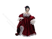 (image for) Miniature Handcrafted Vintage Scarlet Victorian Lady
