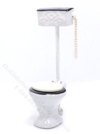 (image for) Miniature Old Fashioned Toilet for Dollhouses