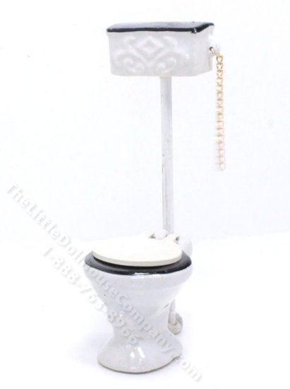 (image for) Miniature Old Fashioned Toilet for Dollhouses