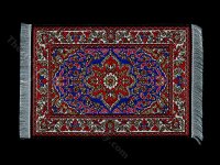 (image for) Dollhouse Scale Model Turkish Carpet - Red and Gold