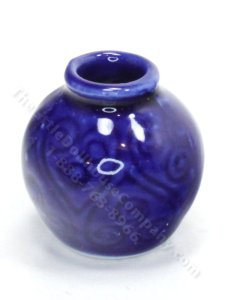 (image for) Miniature Blue Vase for Dollhouses
