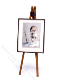 (image for) Miniature Easel with Painting for Dollhouses