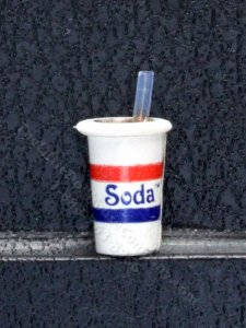 (image for) Miniature Soda Cup with Straw