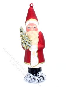 (image for) Miniature Glittery Santa Figurine for Dollhouses