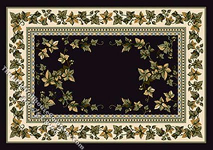 (image for) Dollhouse Scale Model Medium Sized "Country Ivy" Rug