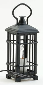 (image for) Dollhouse Scale Model 12v Balck Lantern