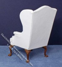 (image for) Miniature Three Piece White Sofa & Chair Set for Dollhouses