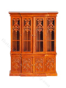 (image for) Miniature Breakfront China Cabinet