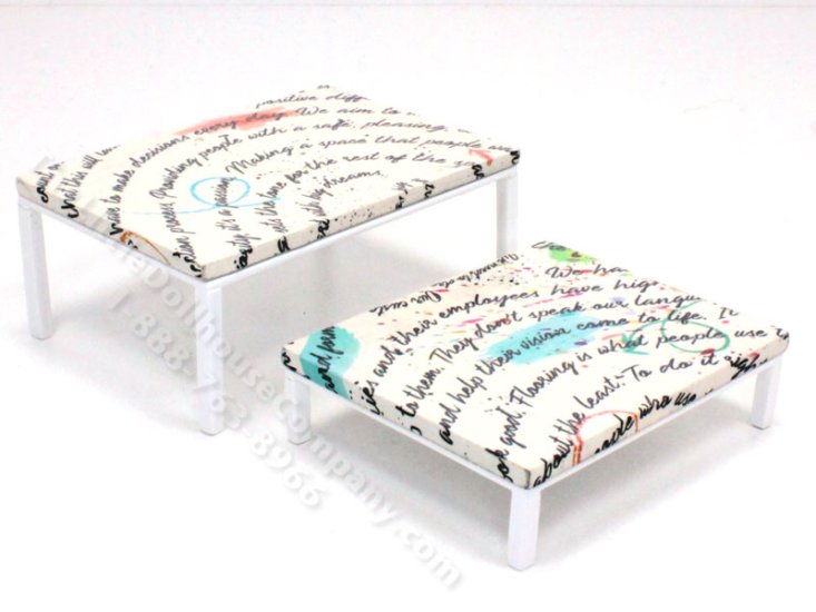 (image for) Miniature Set of Nesting Coffee Tables for Dollhouses