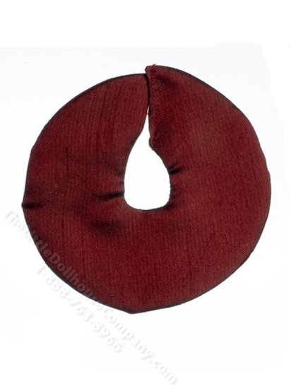 (image for) Miniature Burgundy Christmas Tree Skirt for Dollhouses