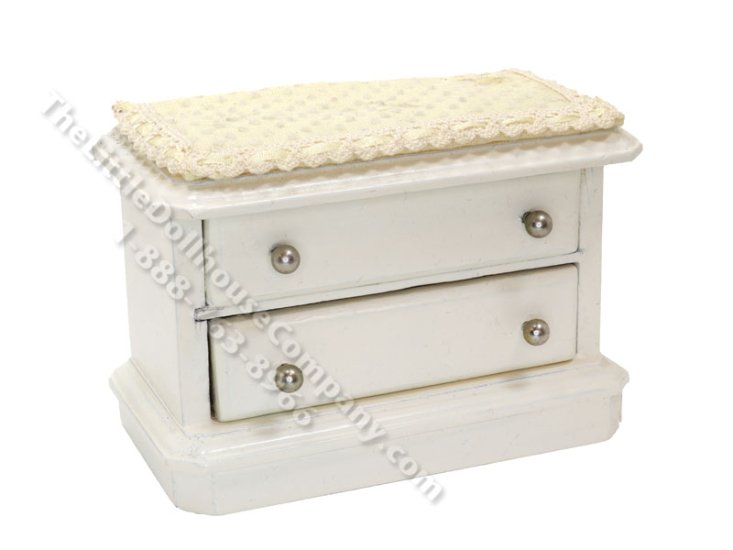 (image for) Miniature Nursery Changing Table Drawer Chest for Dollhouses