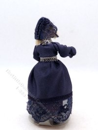 (image for) Miniature Tudor Girl in Blue and Silver by Detta's Darling Dolls