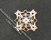 (image for) Miniature 1/4 Scale Square Laser Cut Doily for Dollhouses