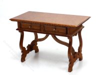 (image for) Miniature Walnut Desk for Dollhouses