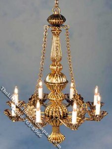 (image for) Miniature Gold Metropolitan Chandelier