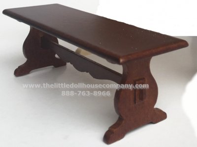(image for) Miniature Walnut Tresle Table