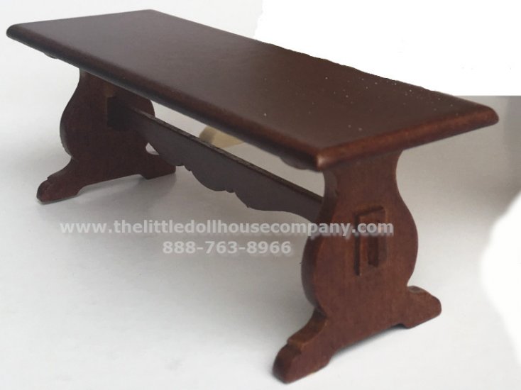 (image for) Miniature Walnut Tresle Table