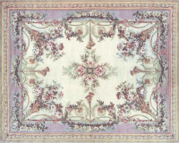(image for) Dollhouse Scale Model 2X-Small Sized Aubusson Savonnerie Rug